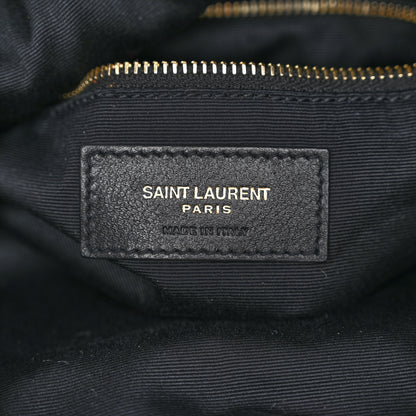 Saint Laurent Tweed Lambskin Matelasse Monogram Joe Backpack Black Rosso Multicolor 6 of 10