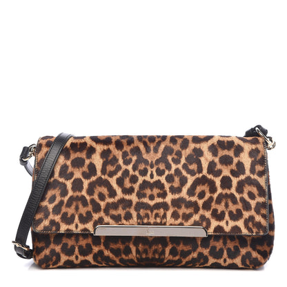 Christian Louboutin Pony Hair Leopard Print Rougissime Clutch 3 of 18