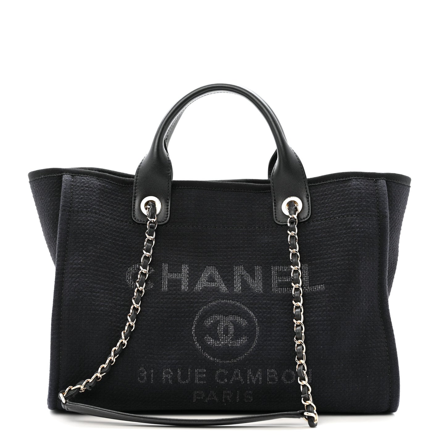 Mixed Fibers Small Deauville Tote Black