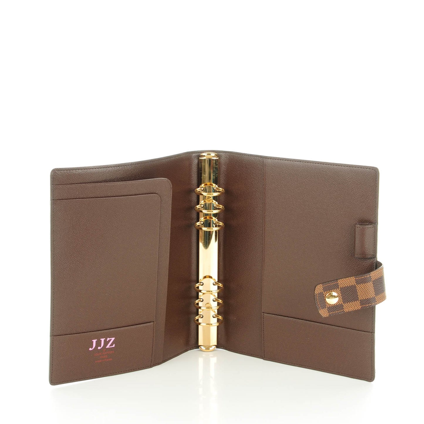 Damier Ebene Large Ring Agenda Cover