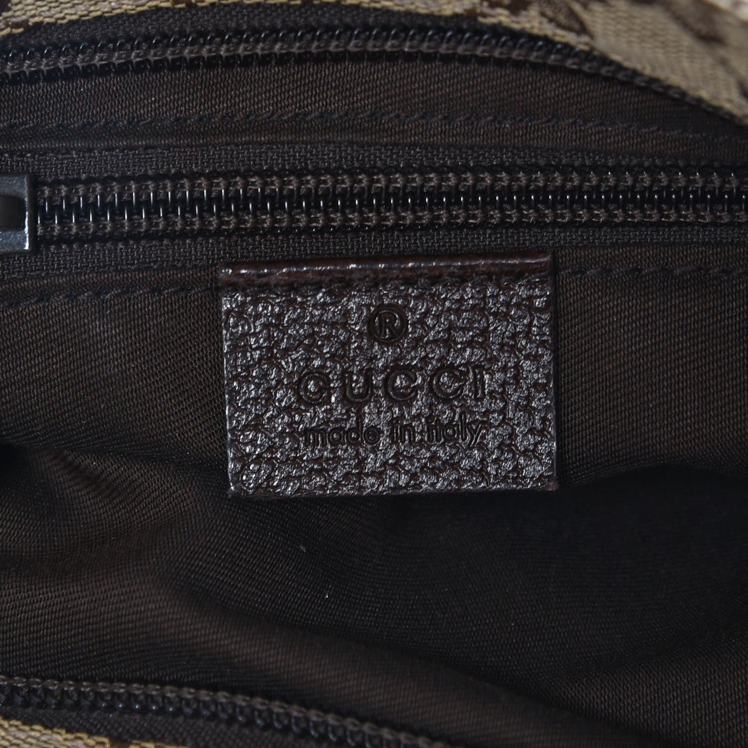 Gucci Monogram Web Small Flat Messenger Bag Dark Brown 6 of 7