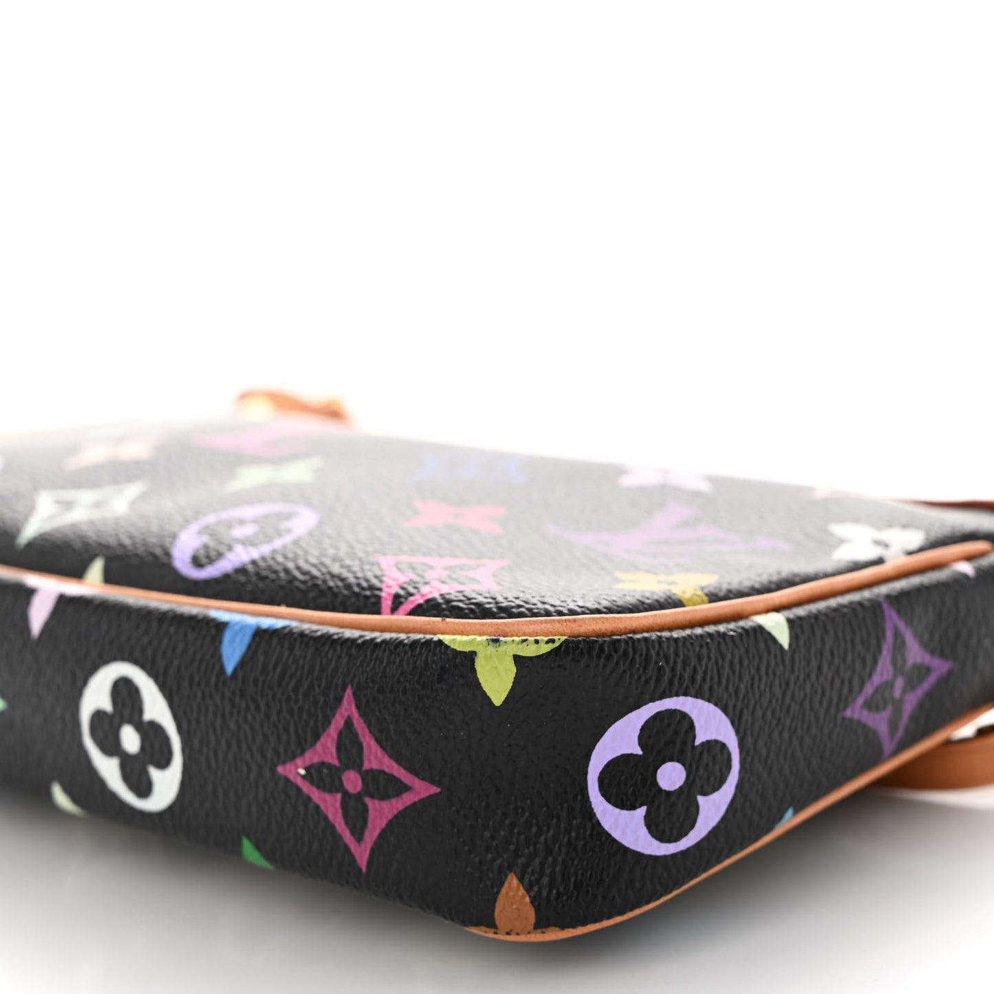 Monogram Multicolor Pochette Accessories Black