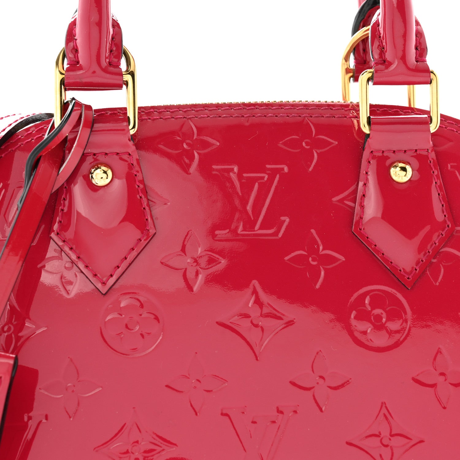 Louis Vuitton Vernis Alma BB Rose Indien 9 of 12