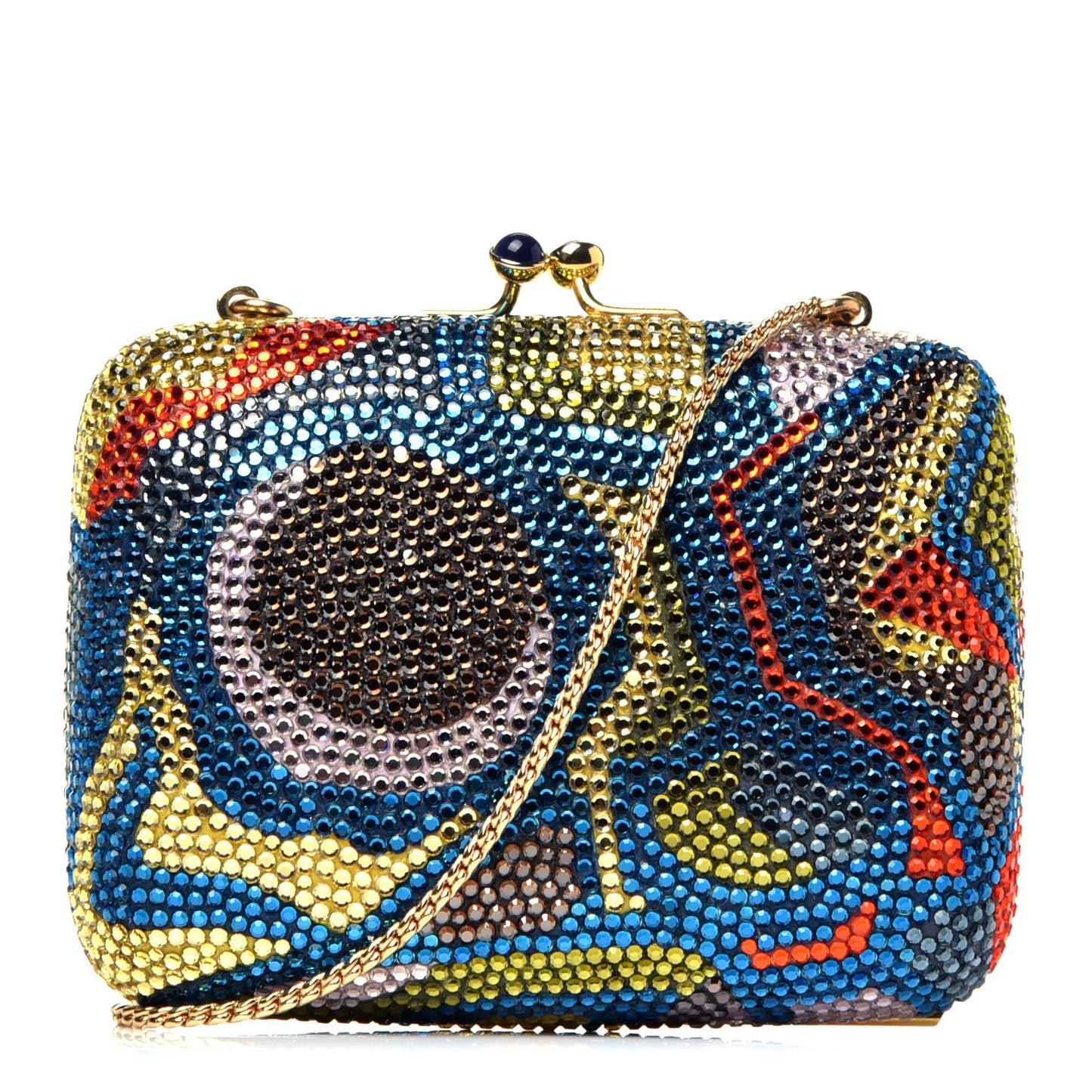 Swarovski Crystal Miniaudiere Clutch Multicolor