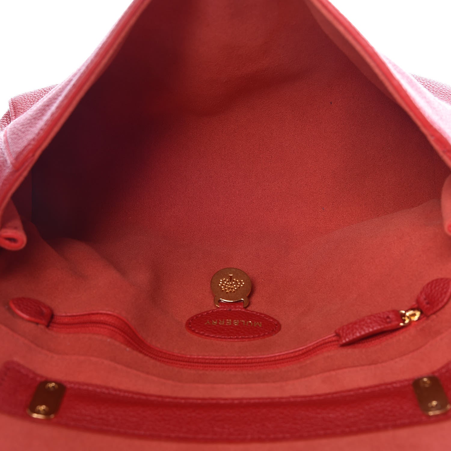 Mulberry Small Classic Grain Calfskin Medium Lily Flap Scarlet 5 of 9