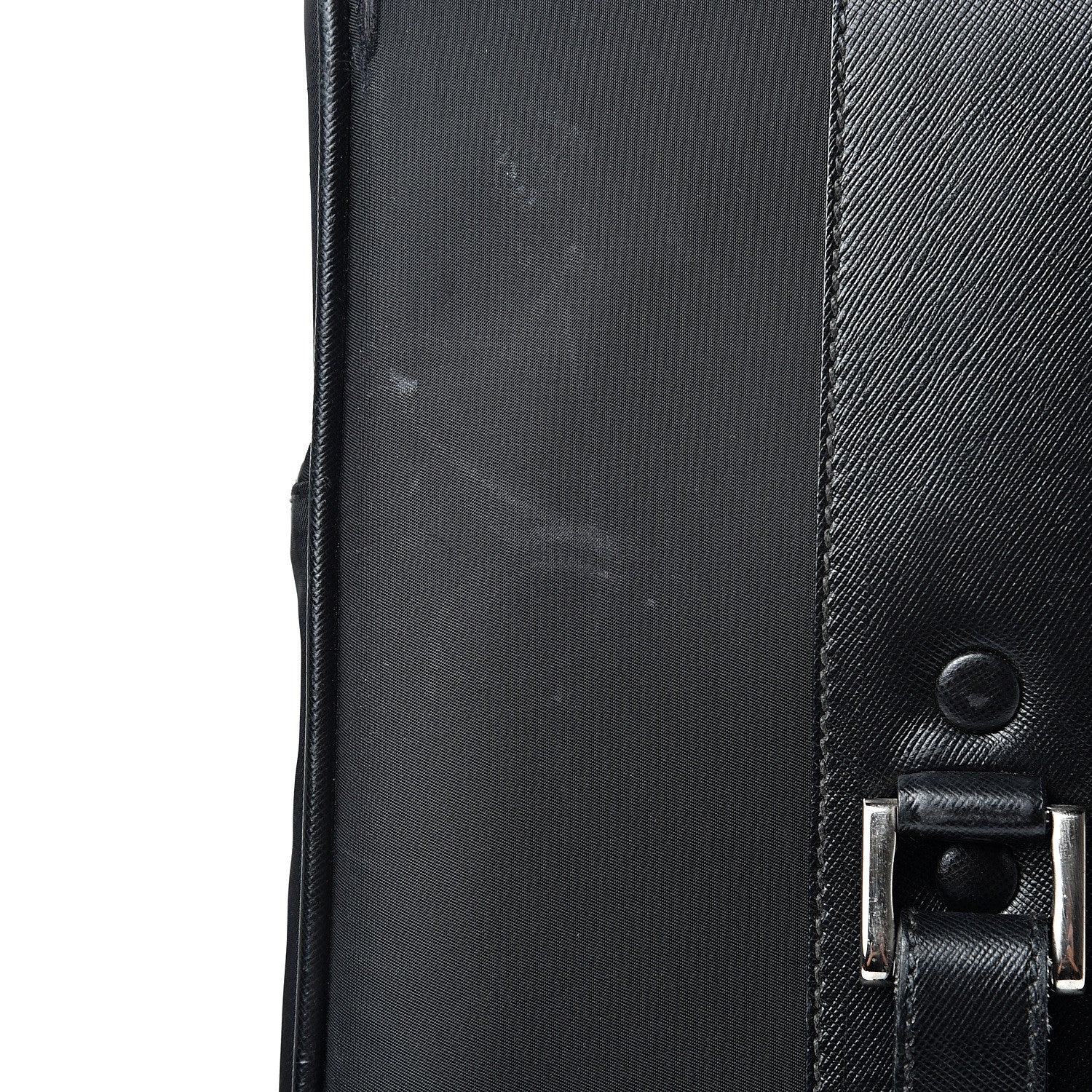Prada Tessuto Nylon Saffiano Trolley Luggage Black 22 of 32