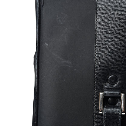 Prada Tessuto Nylon Saffiano Trolley Luggage Black 22 of 32