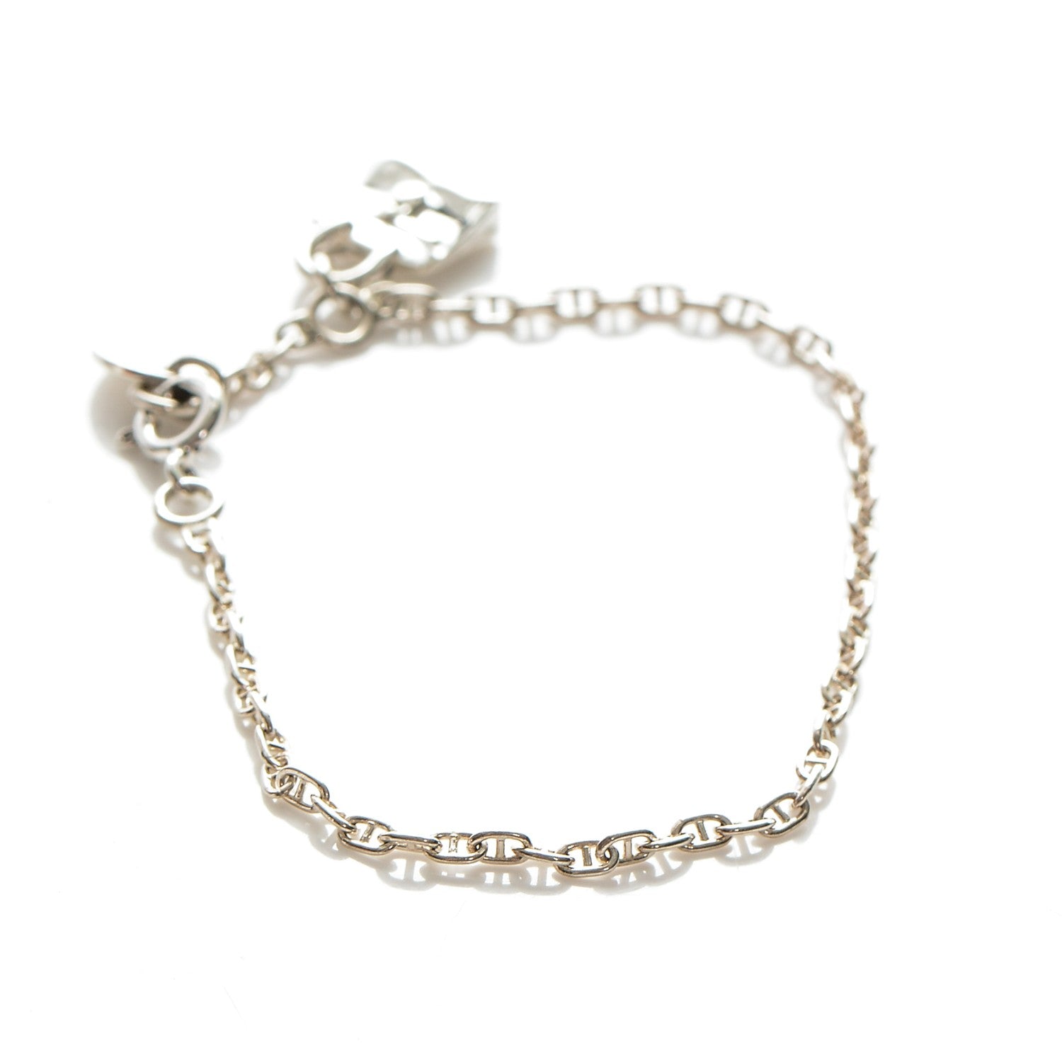 Hermes Sterling Silver Mini Birkin Amulette Bracelet SH 3 of 7