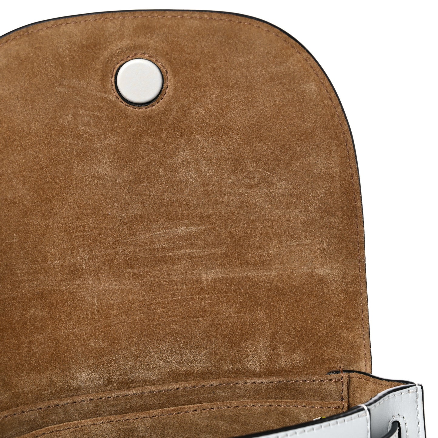 Calfskin Mini Gate Belt Bag White