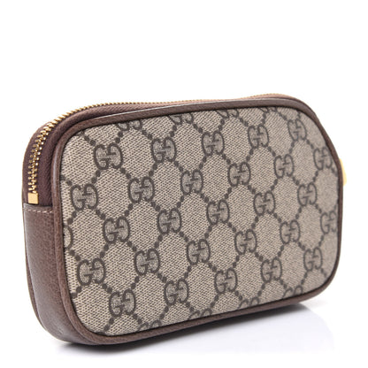 Gucci GG Supreme Monogram Ophidia Phone Case Wristlet Brown 2 of 4