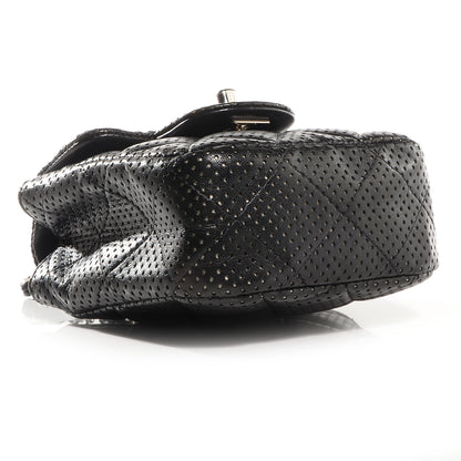 Chanel Lambskin Perforated Mini Flap Bag Black 4 of 8
