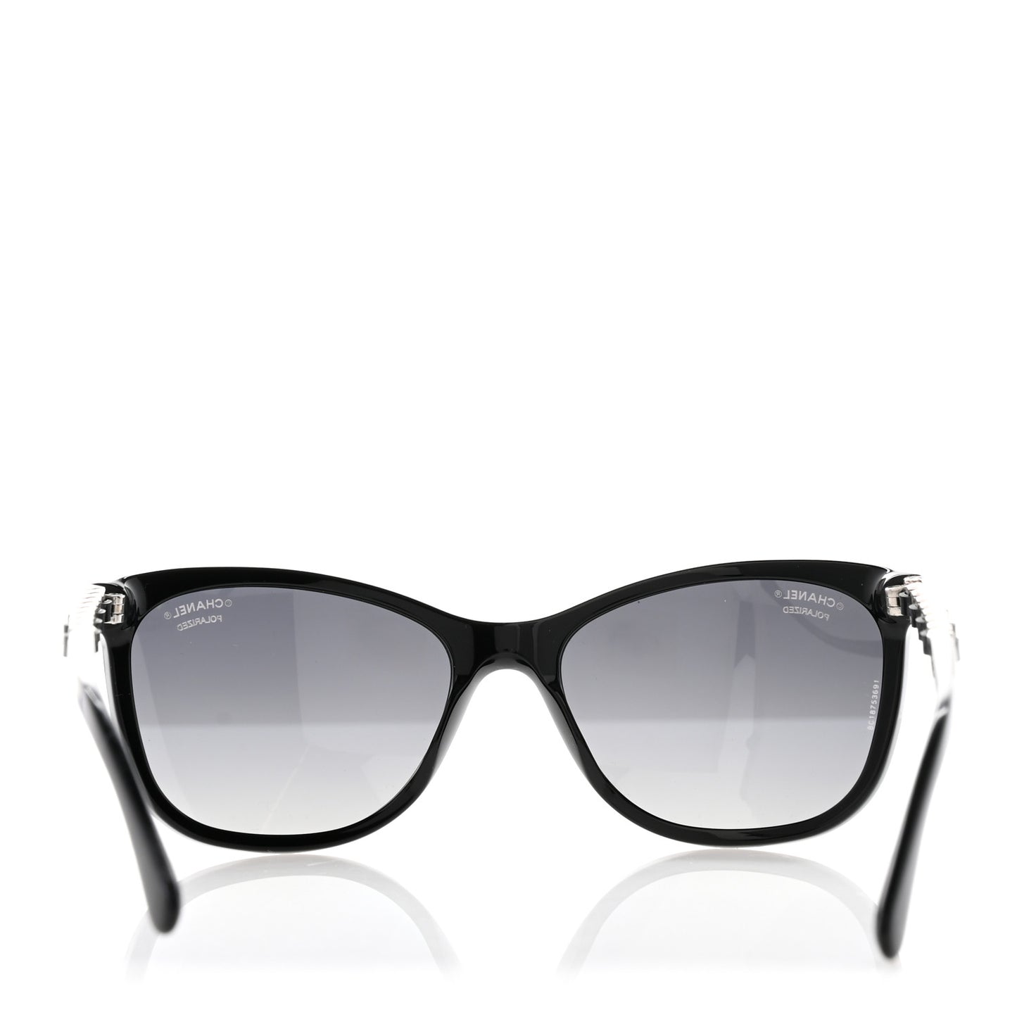 Cat Eye Chain Polarized Sunglasses 5260-Q Black