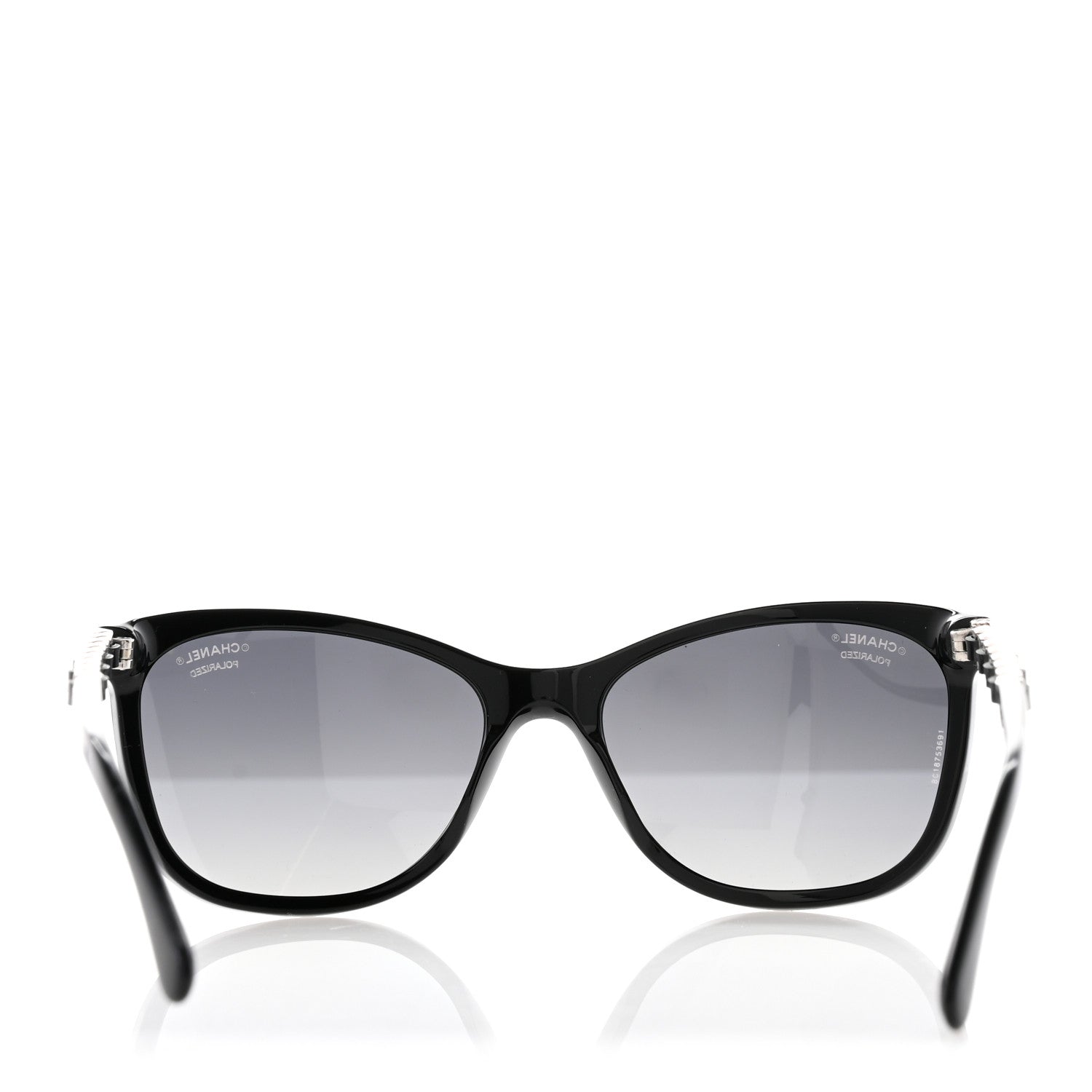 Chanel Cat Eye Chain Polarized Sunglasses 5260-Q Black 8 of 9