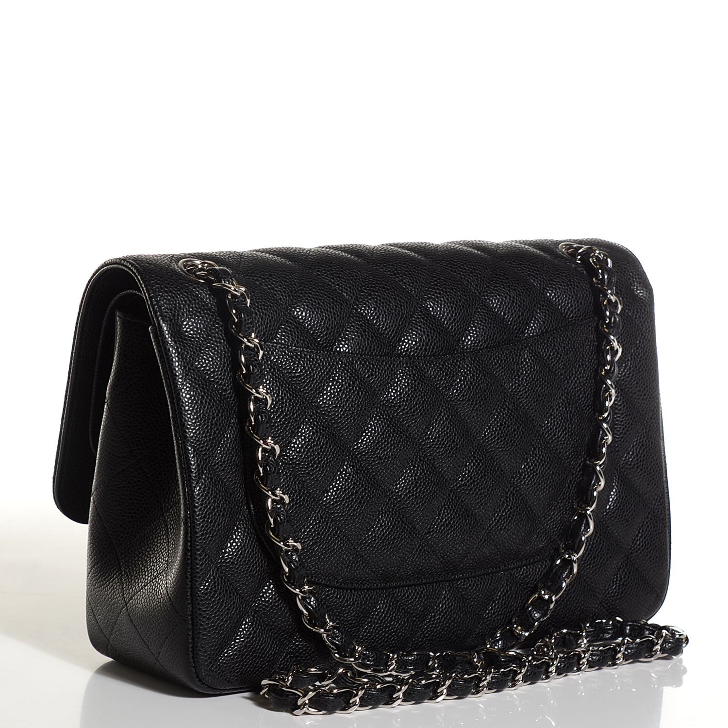 Chanel Caviar Quilted Jumbo Double Flap Black 3 of 7