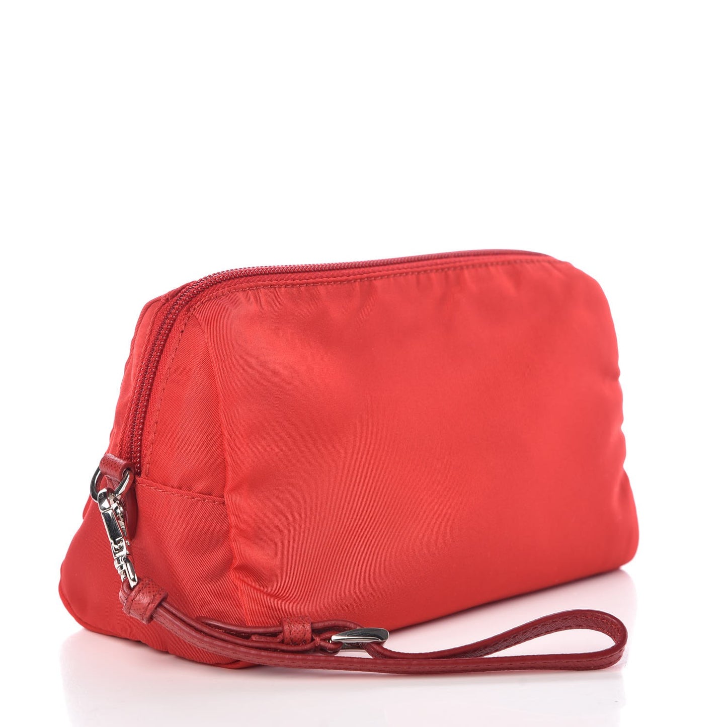 Nylon Vela Wristlet Rosso