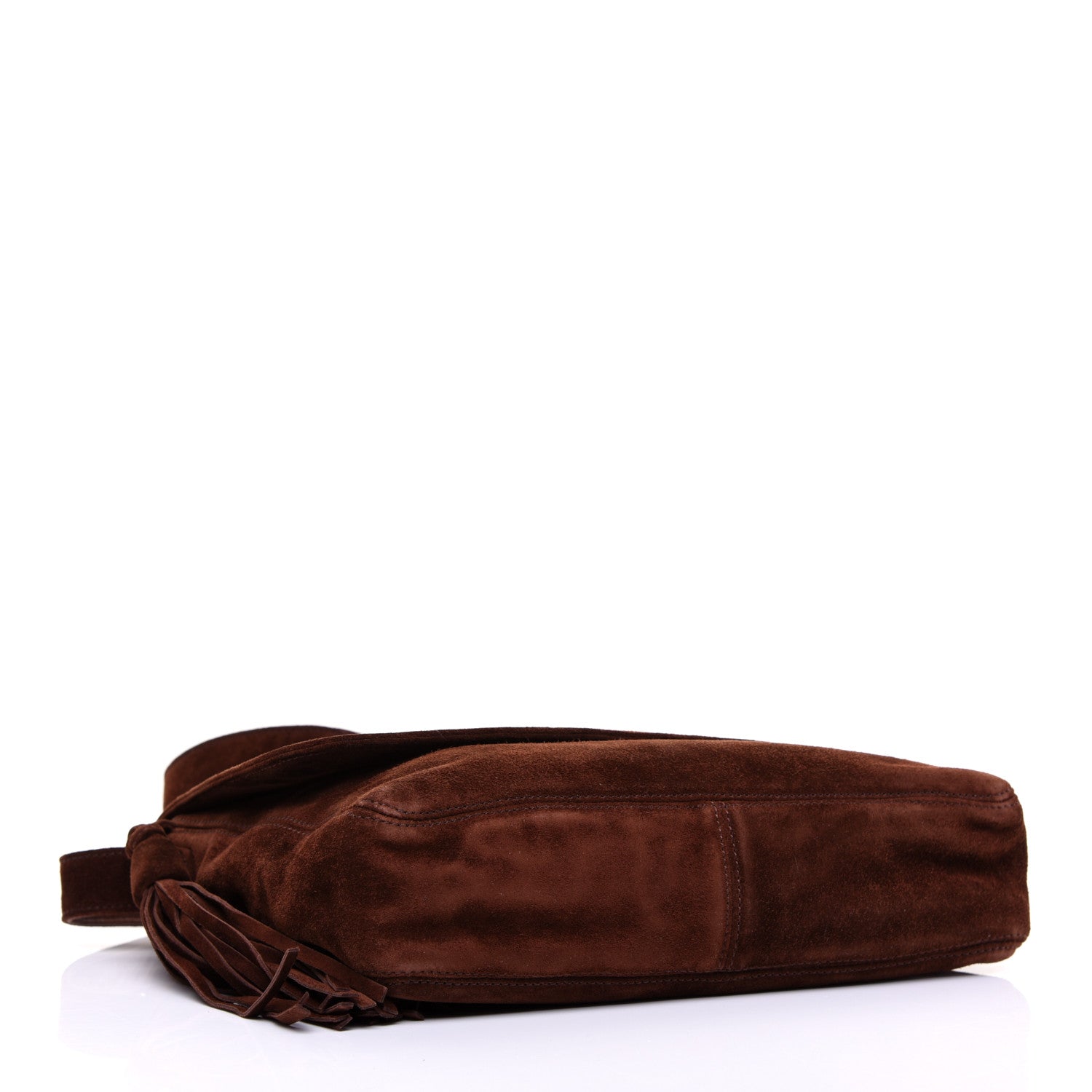 Chanel Suede CC Messenger Flap Bag Brown 4 of 10