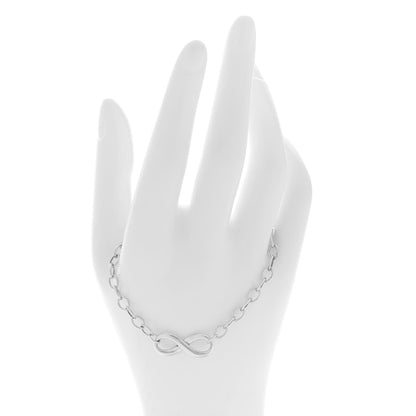 Tiffany Sterling Silver Infinity Chain Bracelet 2 of 5
