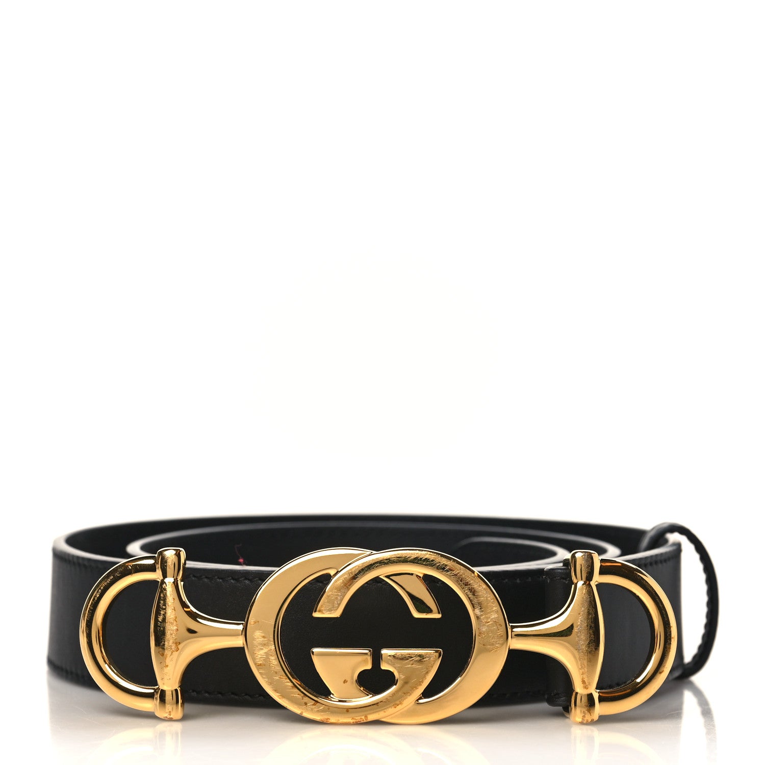 Gucci Calfskin Zumi 30mm Belt 80 32 Black 1 of 5