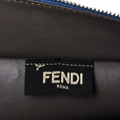 Fendi Vitello Dolce Croc Tail Petite 3Jours Tote Light Blue 7 of 16