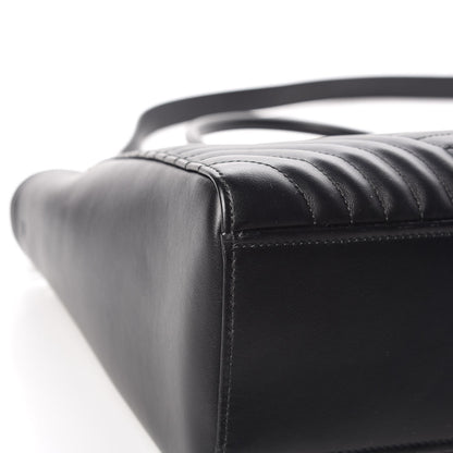 Prada Soft Calfskin Impunture Diagramme Tote Black 9 of 13