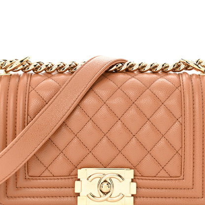 Chanel Caviar Quilted Small Boy Flap Brown 8 of 13