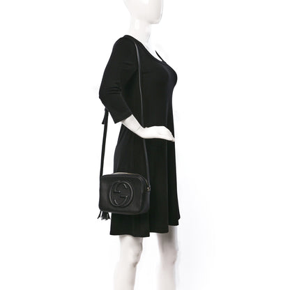 Gucci Pebbled Calfskin Small Soho Disco Bag Black 2 of 10