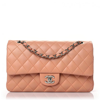 Chanel Lambskin Quilted Medium Double Flap Light Pink 1 of 16