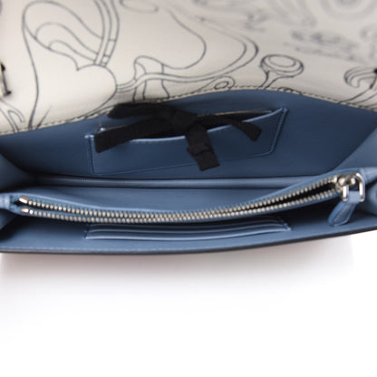Prada X JAMES JEAN Glace Calfskin Rabbit Print Chain Crossbody Bag Opaline 5 of 8