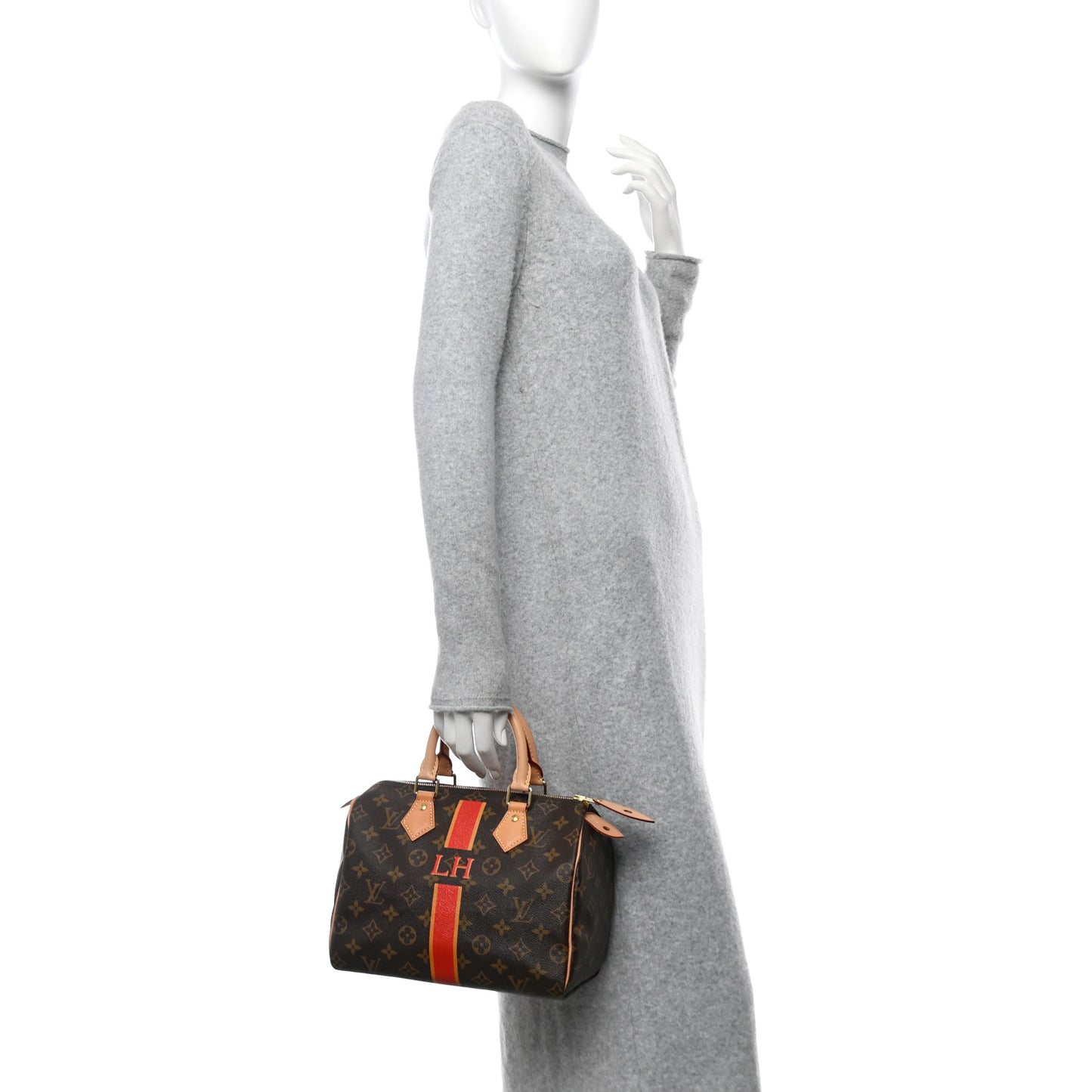 Monogram My LV Heritage Speedy 25 Red Yellow
