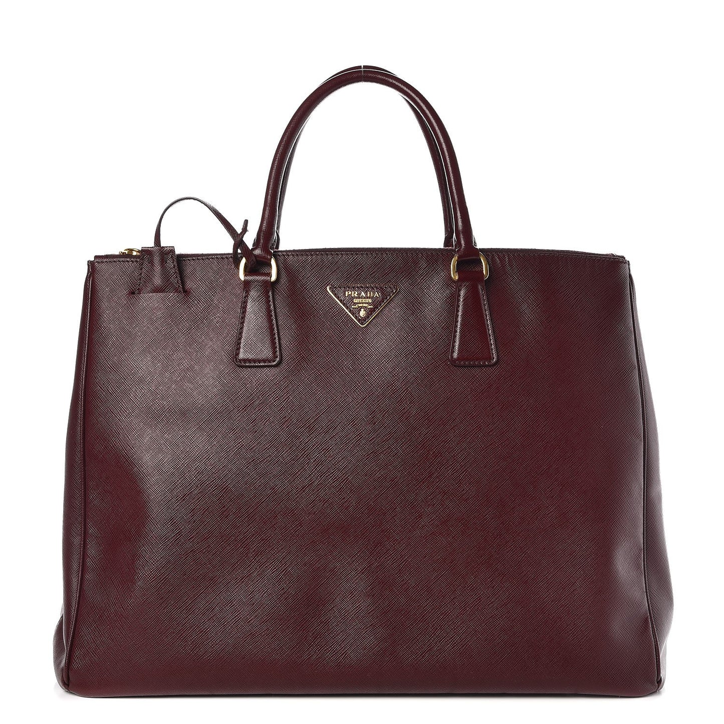 Saffiano Lux Extra Large Galleria Double Zip Tote Granato