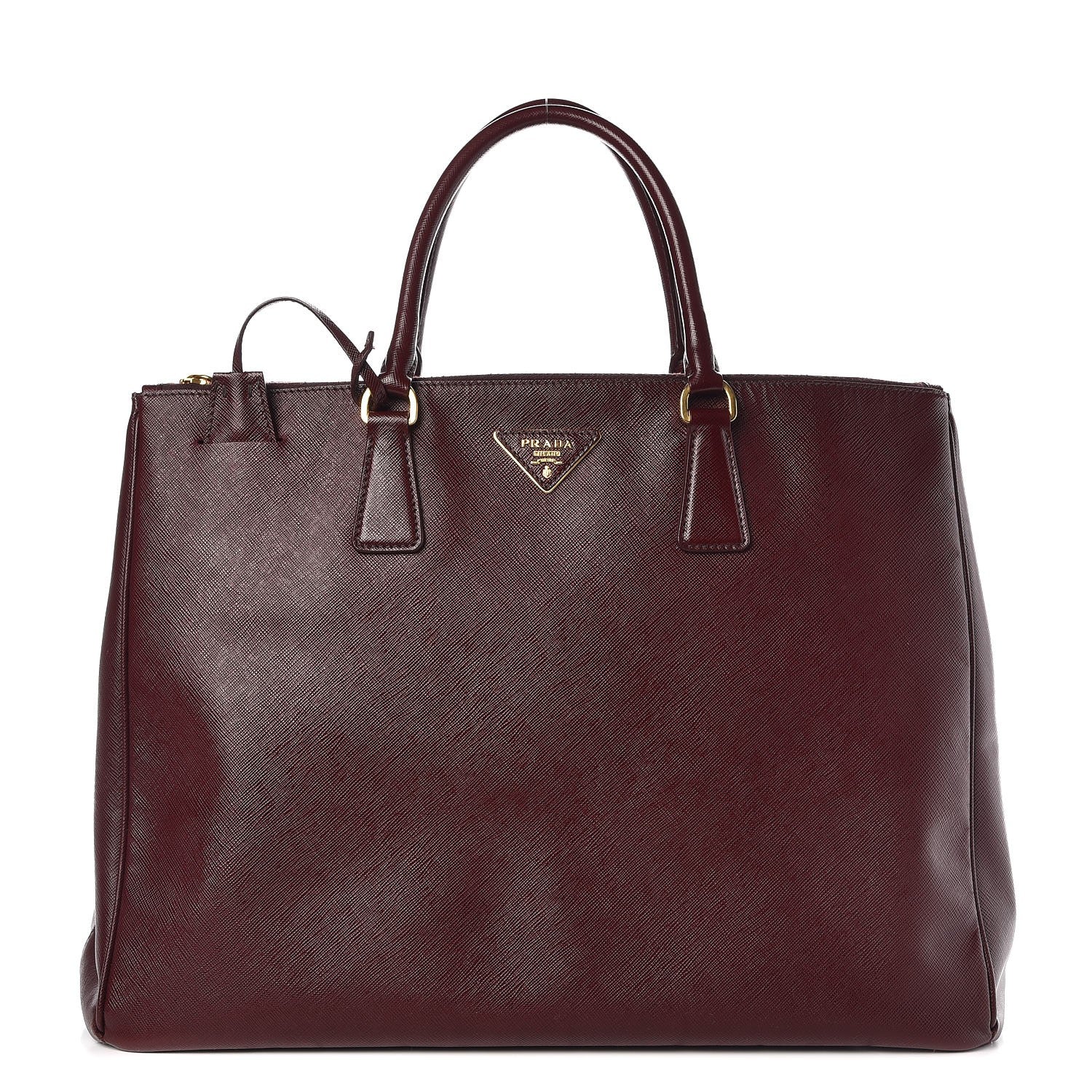 Prada Saffiano Lux Extra Large Galleria Double Zip Tote Granato 1 of 13