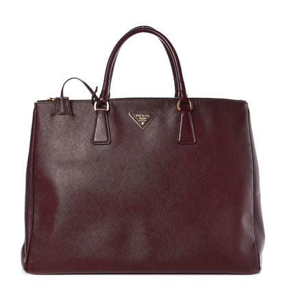 Prada Saffiano Lux Extra Large Galleria Double Zip Tote Granato 1 of 13