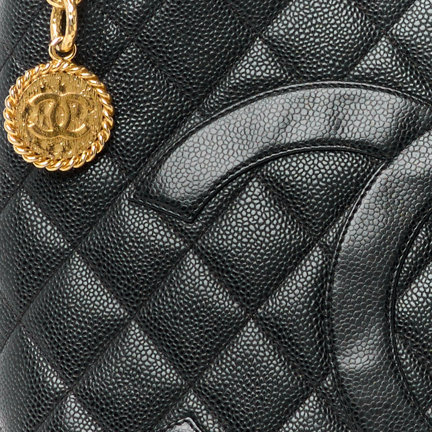 Chanel Caviar Quilted Medallion Tote Black 8 of 12