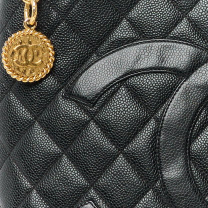 Chanel Caviar Quilted Medallion Tote Black 8 of 12