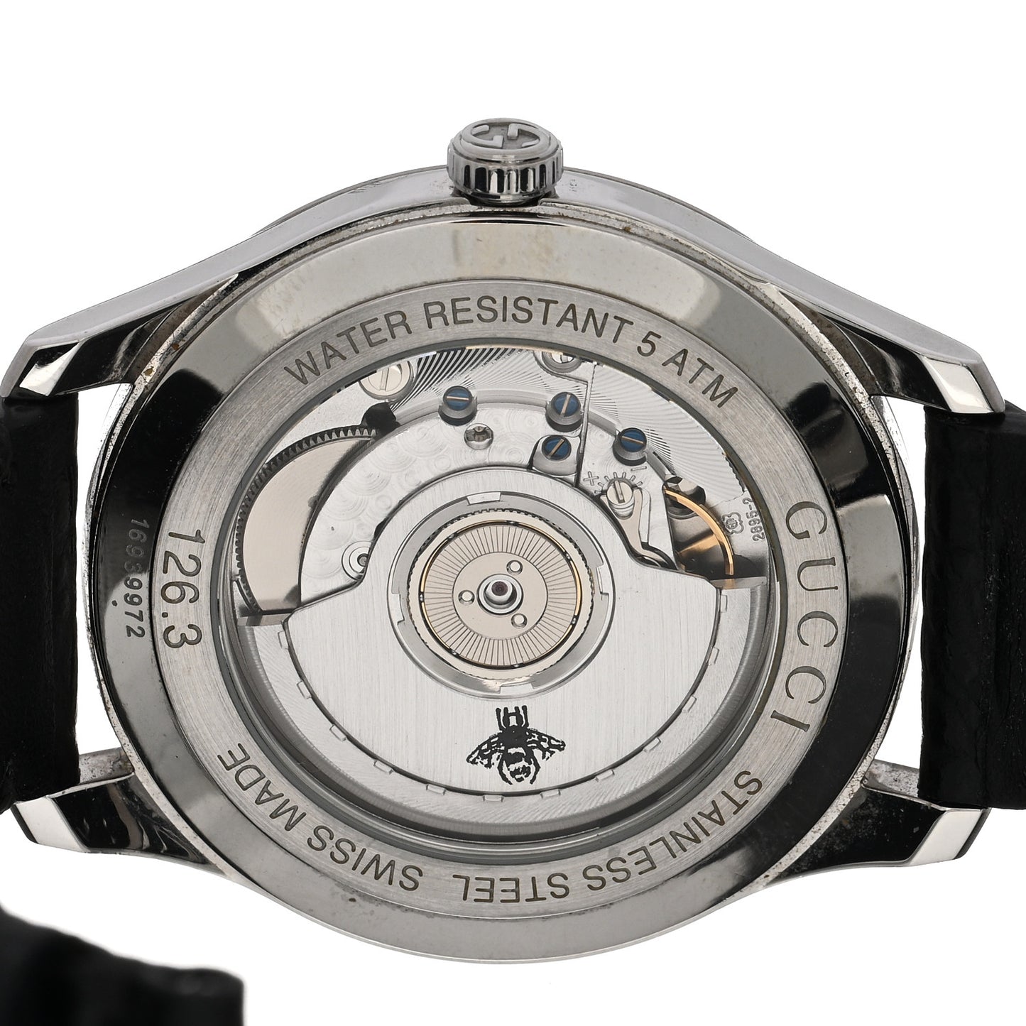 Stainless Steel Calfskin 40mm G-Timeless Charm Automatic Watch Black