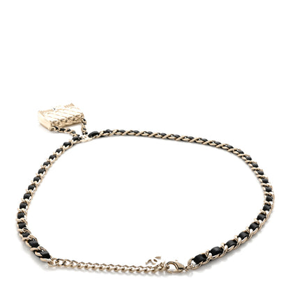Chanel Lambskin Chain CC Flap Bag Belt 90 Black Gold 2 of 5