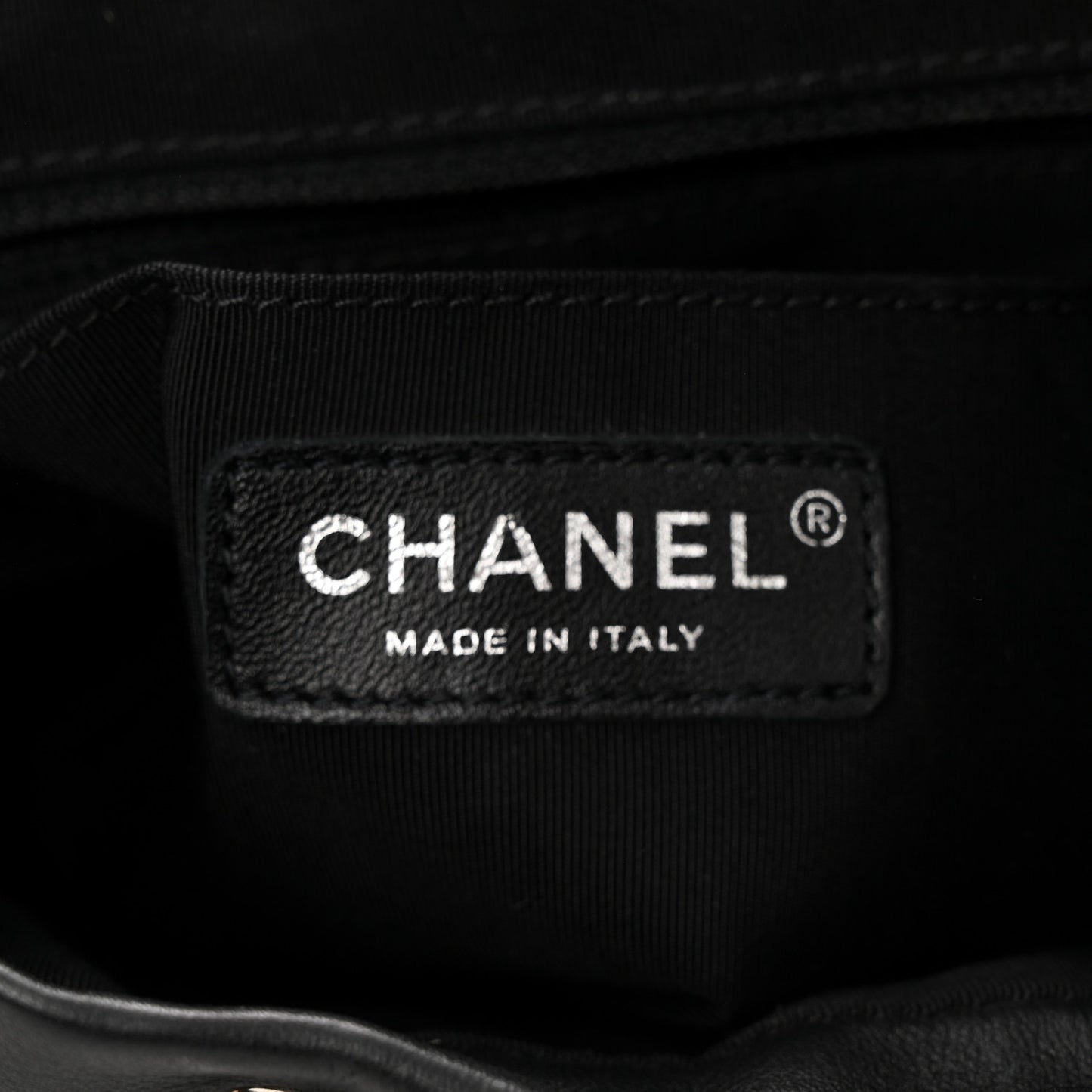 Lambskin Chevron Quilted Small Urban Spirit Backpack Black