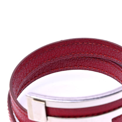 Hermes Chevre Mysore Pousse Pousse Bracelet Rouge Vif 4 of 5