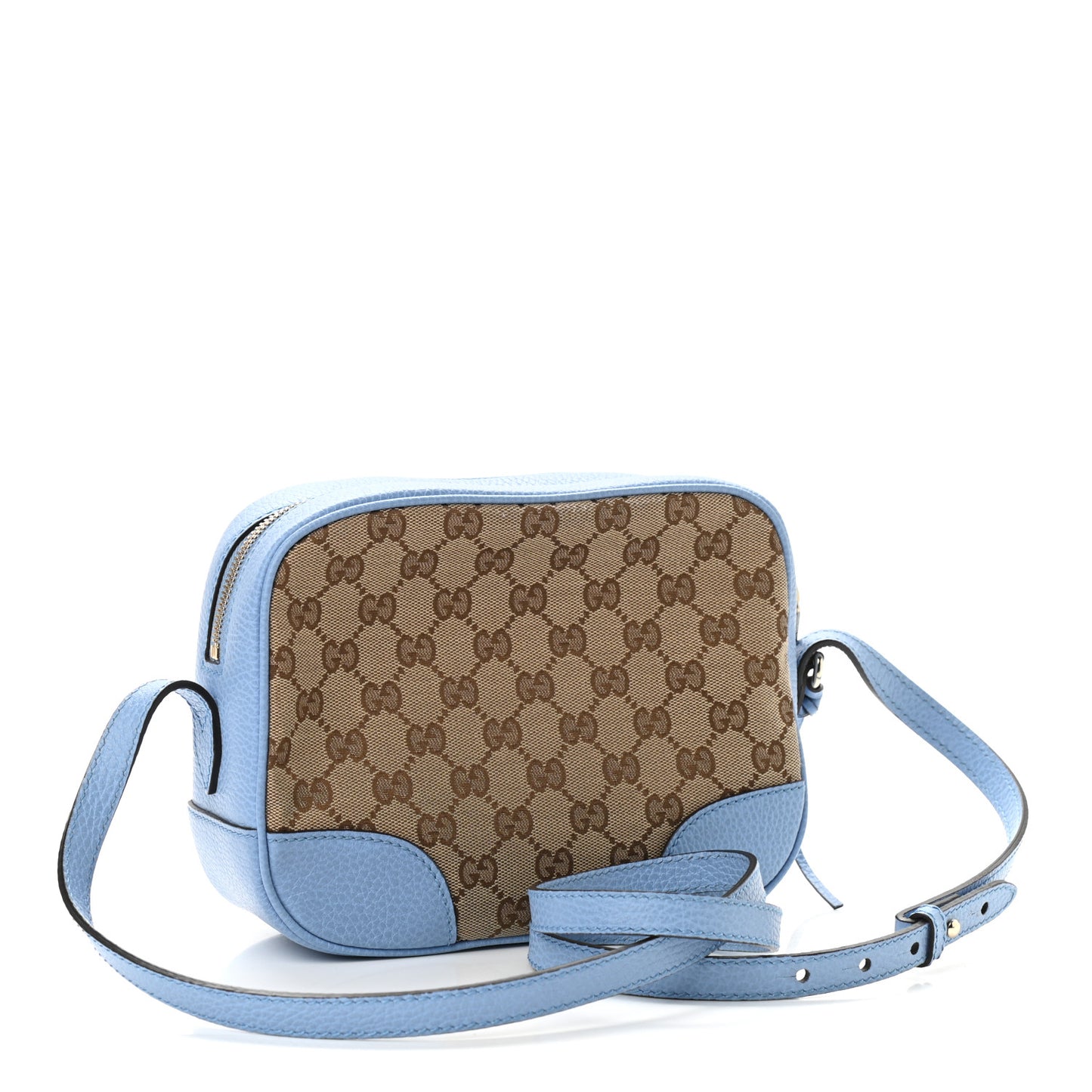 Monogram Mini Bree Messenger Bag Beige Mineral Blue