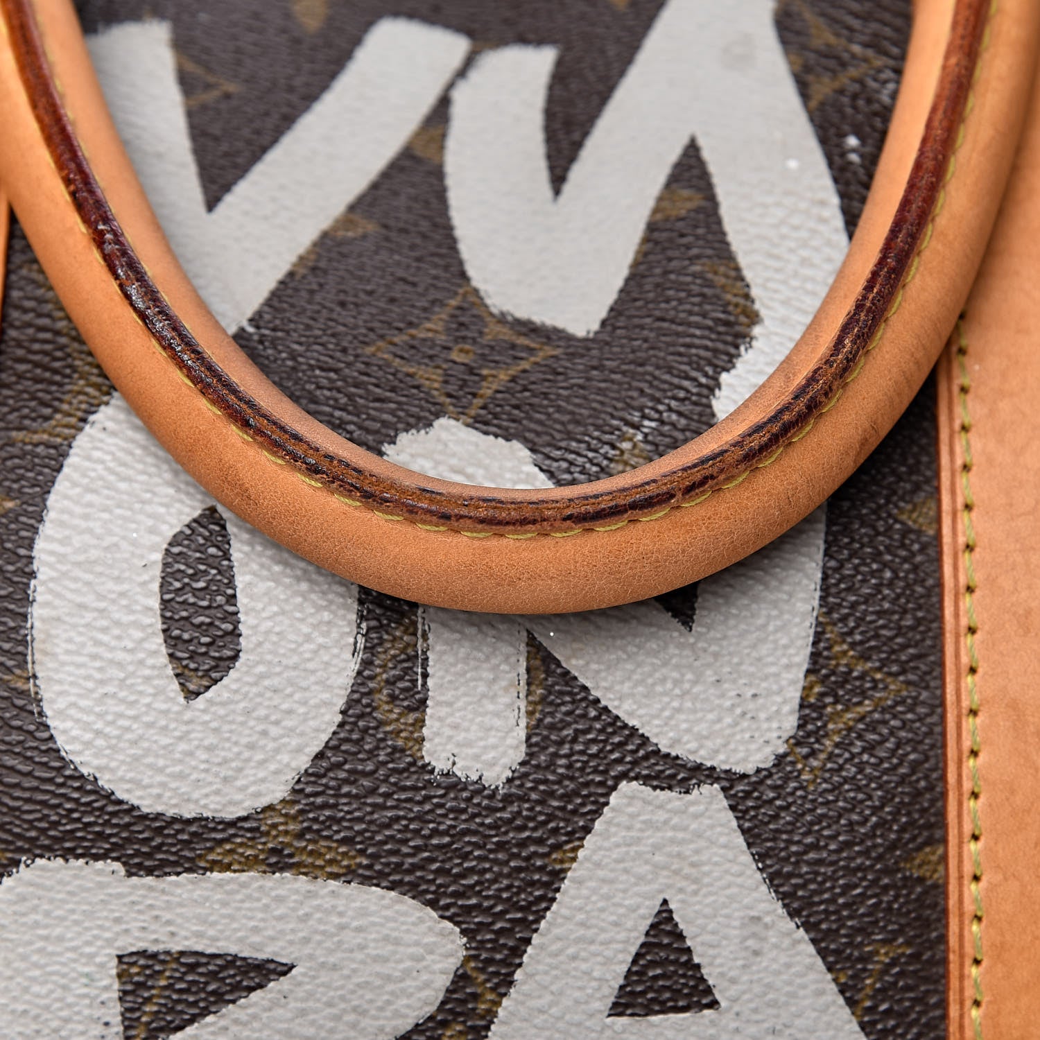 Louis Vuitton Graffiti Keepall 50 Silver 27 of 30