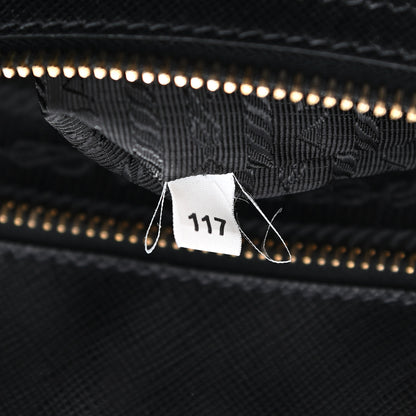 Prada Saffiano Medium Galleria Double Zip Tote Black 7 of 10