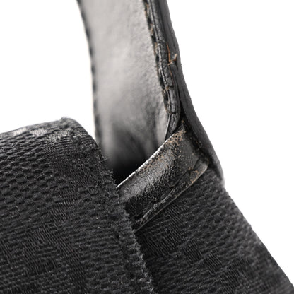 Gucci Monogram Small Jackie O Flap Hobo Black 11 of 14