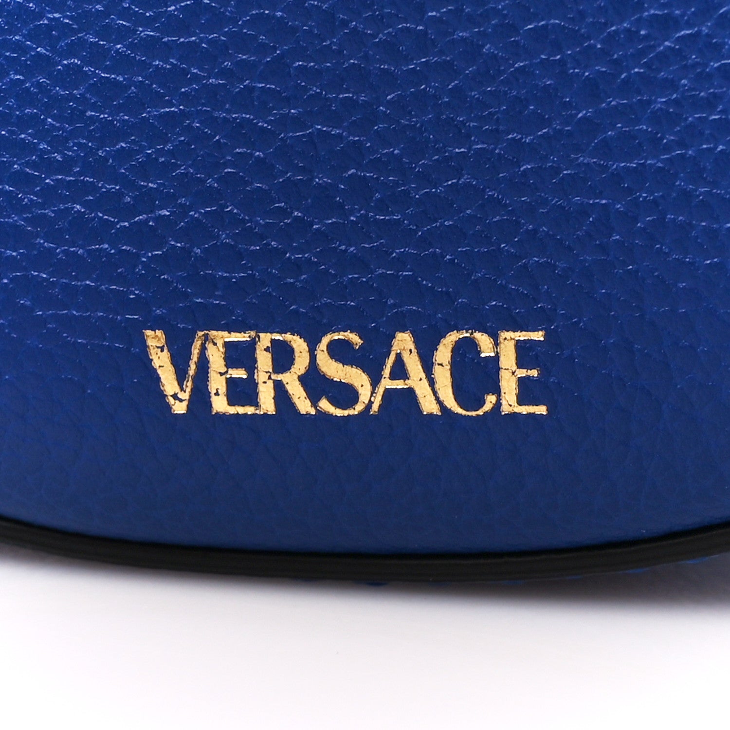 Versace Calfskin La Medusa Round Camera Bag Blue 8 of 13