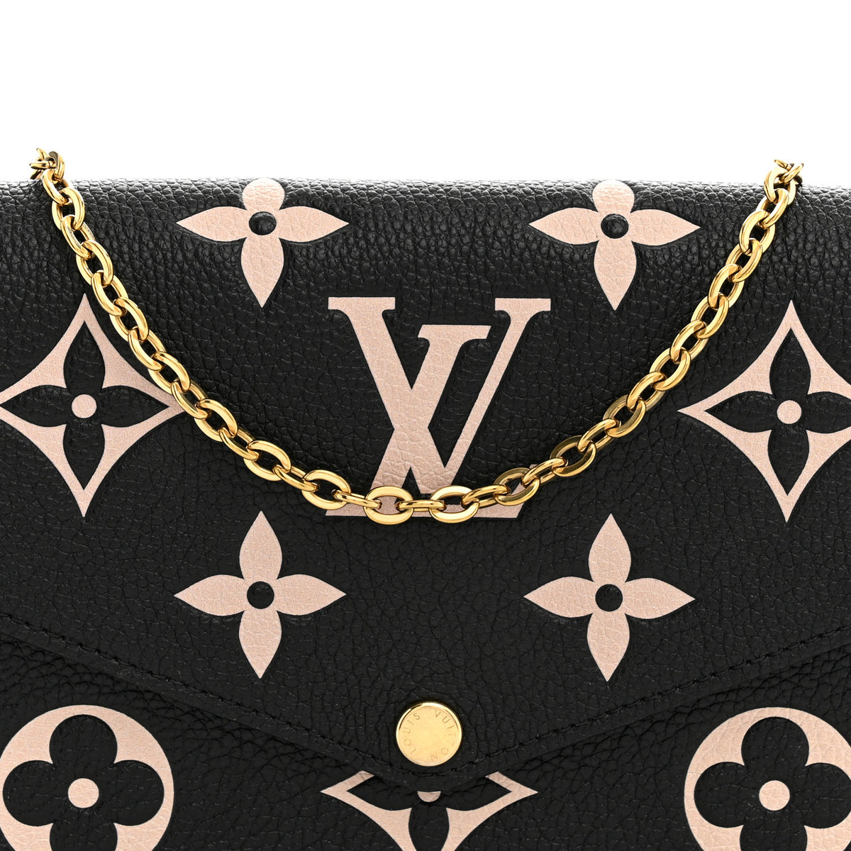 Empreinte Monogram Giant Felicie Pochette Black Beige