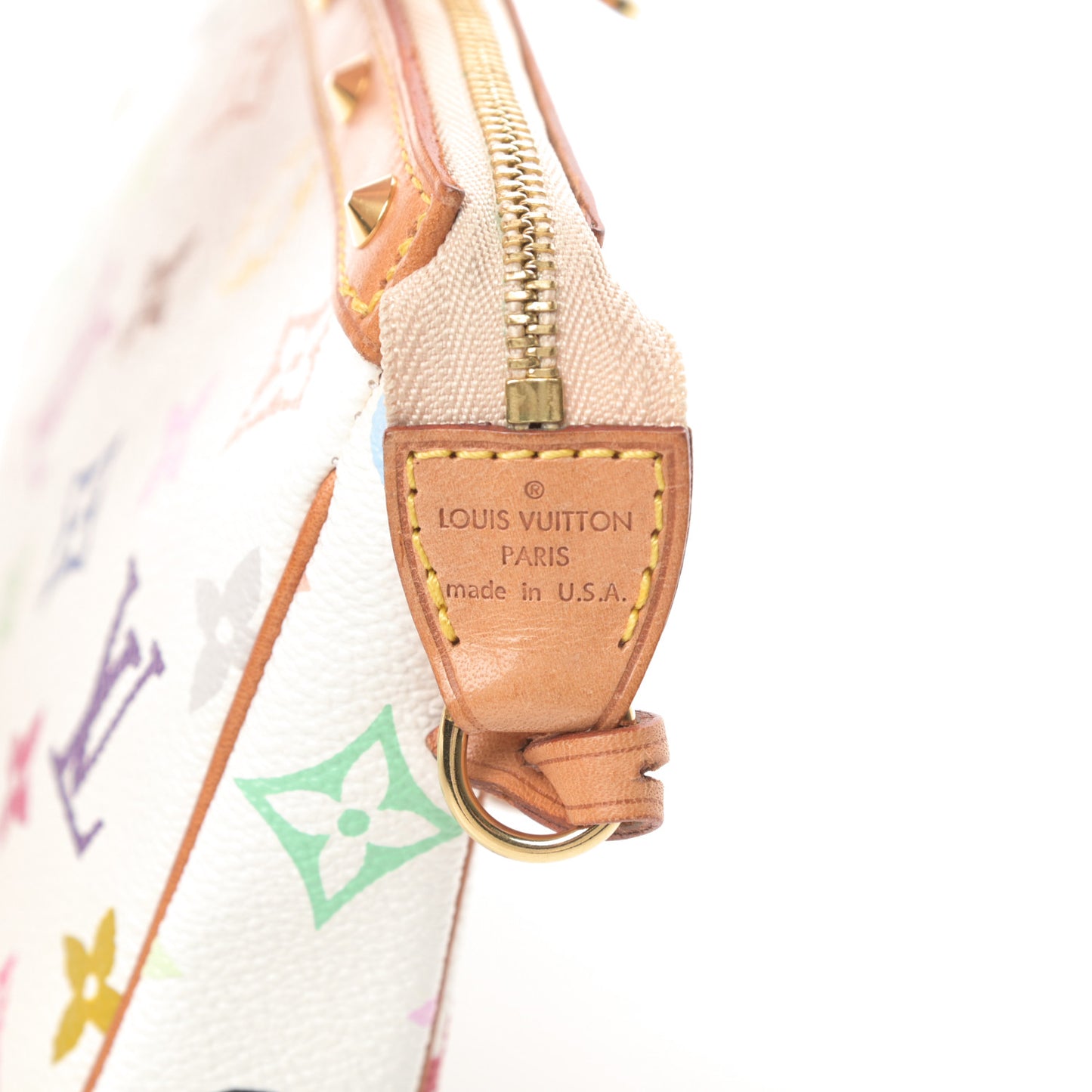 Monogram Multicolor Pochette Accessories White