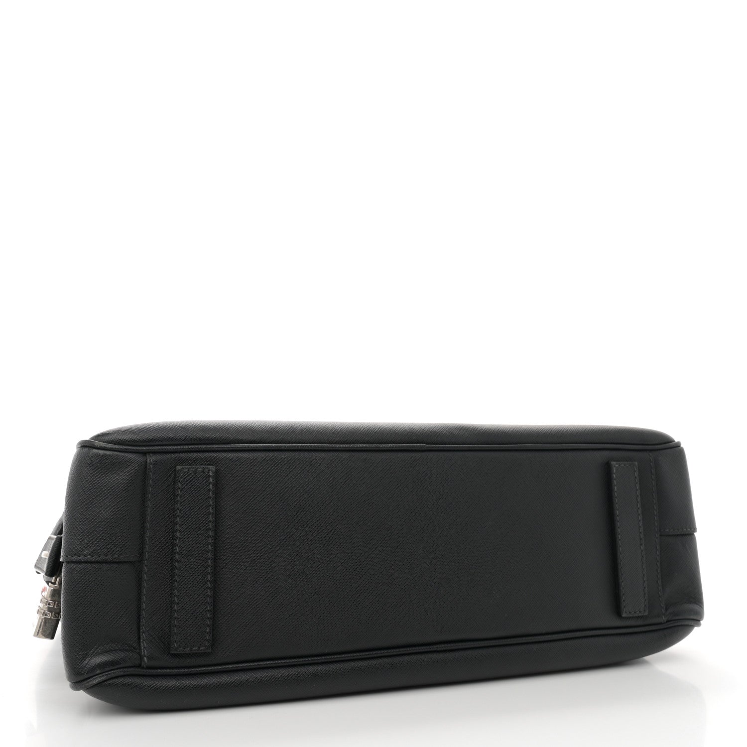 Prada Saffiano Travel Briefcase Black 4 of 15