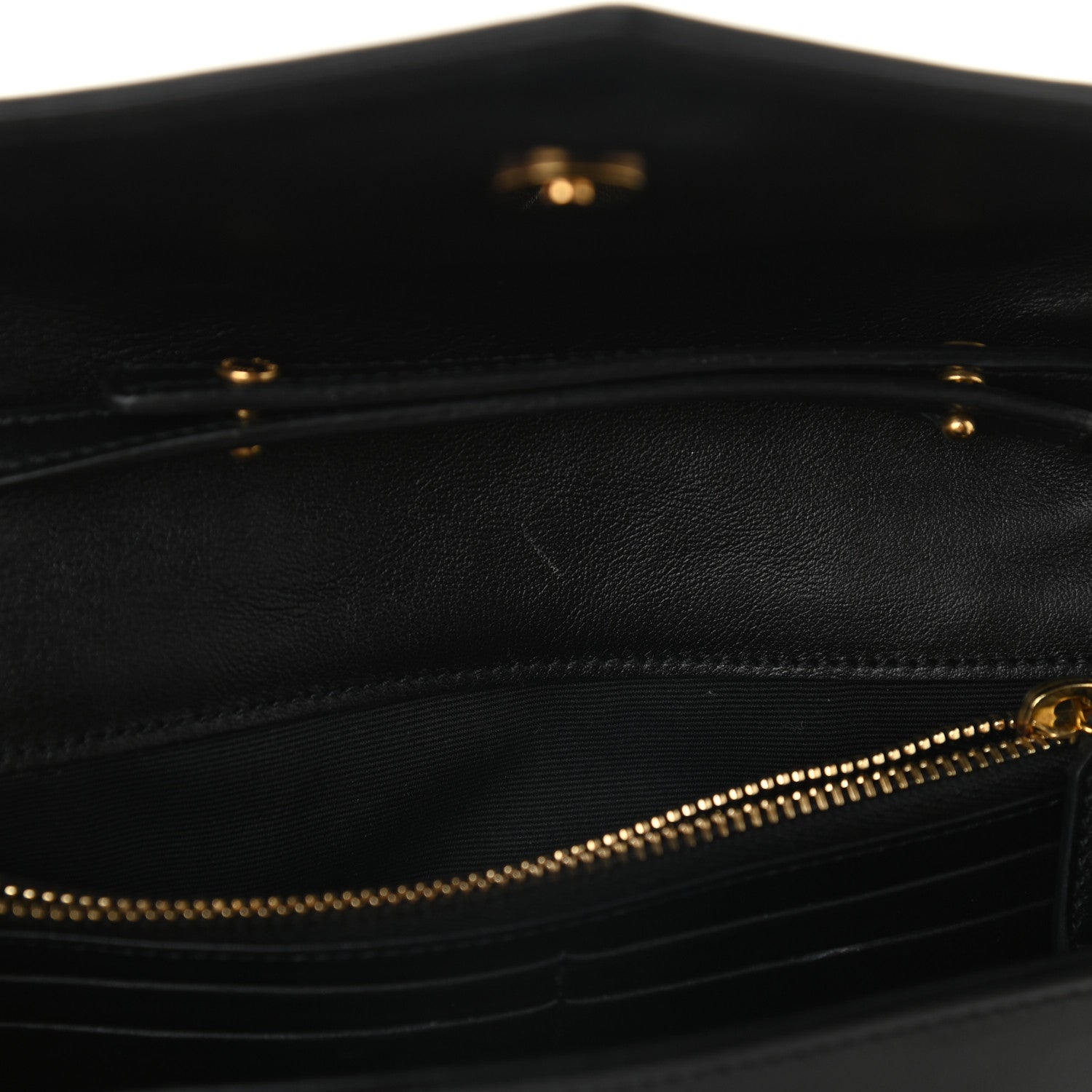 Saint Laurent Calfskin Crossbody Bag Black 10 of 11