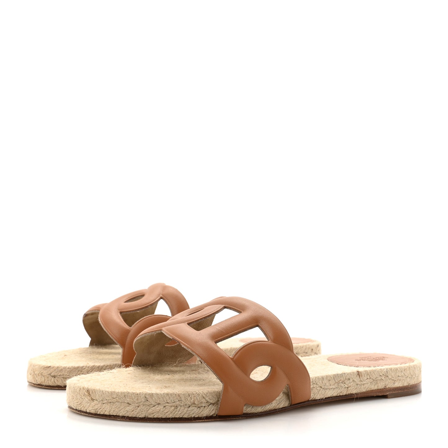 Nappa Famosa Espadrille Sandals 38 Naturel