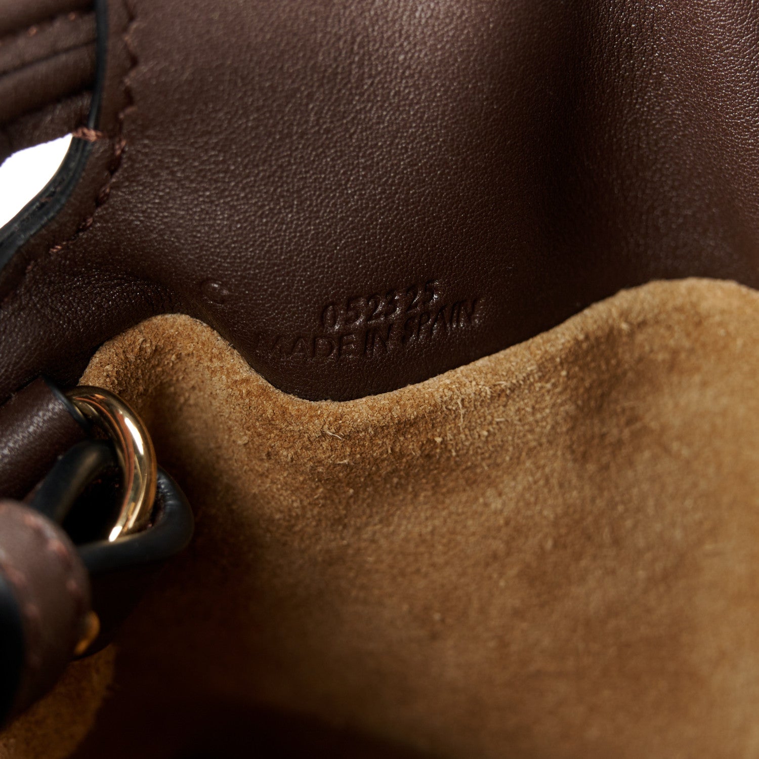 Loewe Calfskin Mini Flamenco Knot Clutch Chocolate 7 of 12