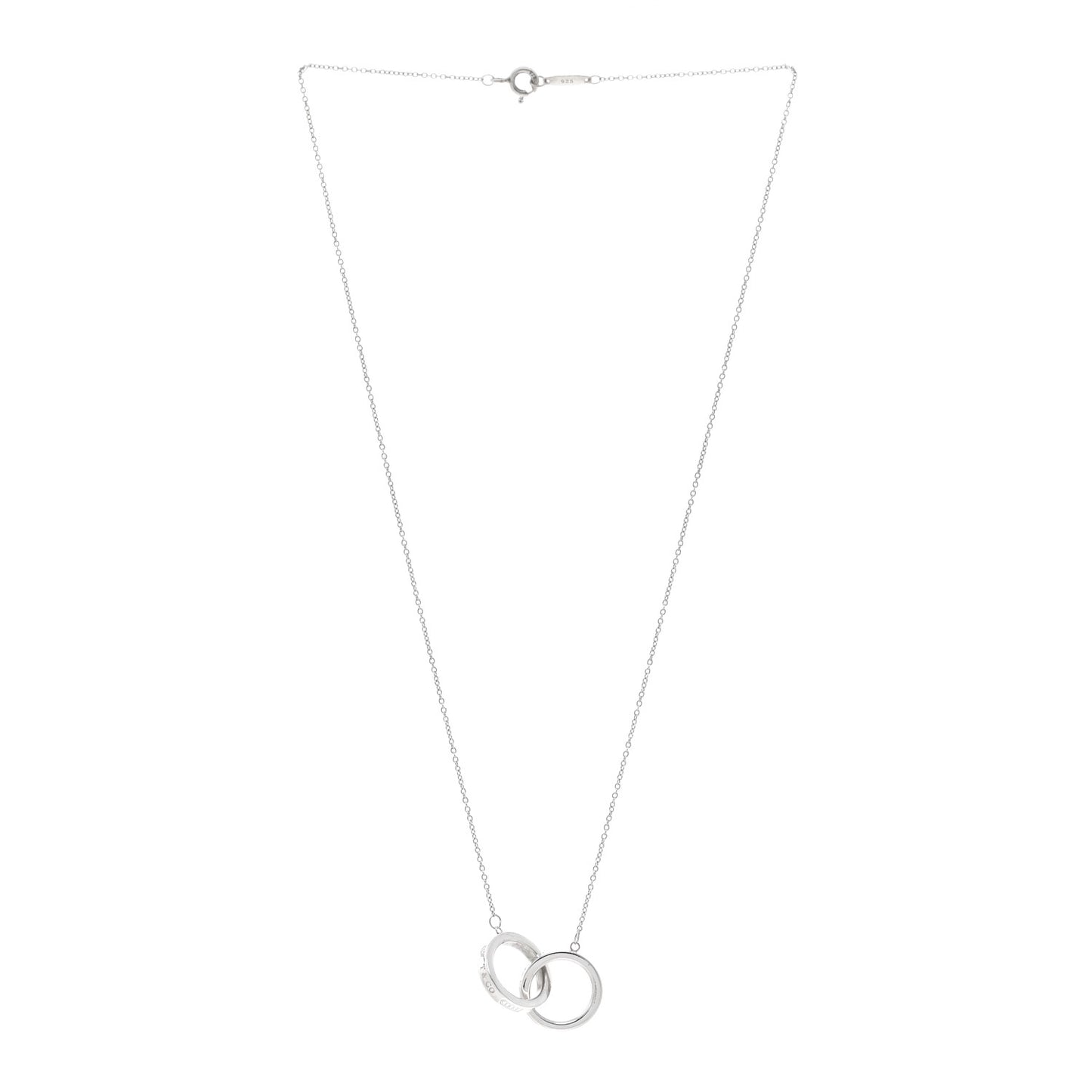 Sterling Silver 1837 Interlocking Circles Pendant Necklace